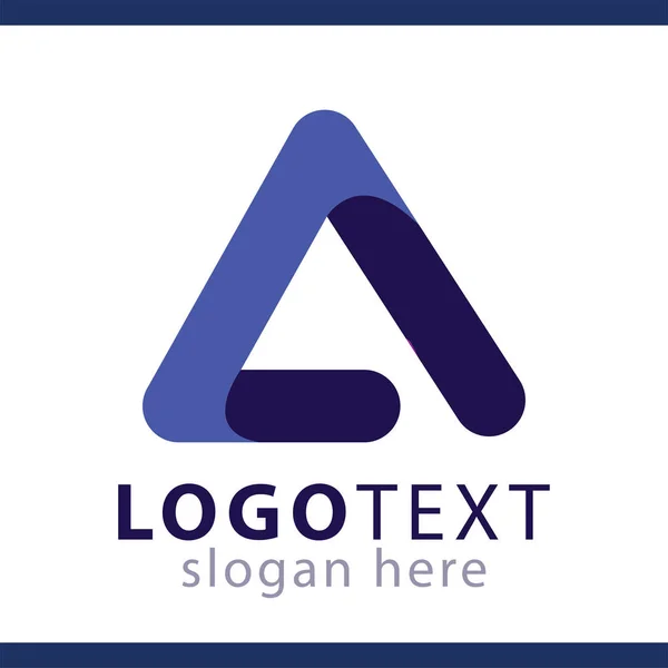 Een Brief Logo Vector Sjabloon Voorraad Brief Een Logo — Stockvector