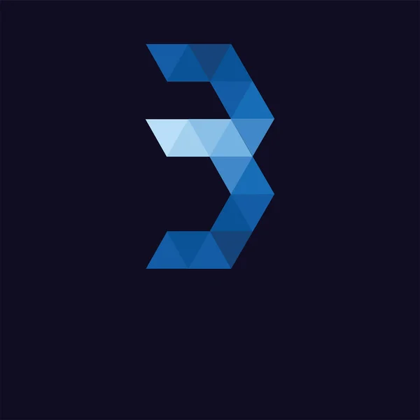 Mektup Logo Simge Vektör Şablonu — Stok Vektör