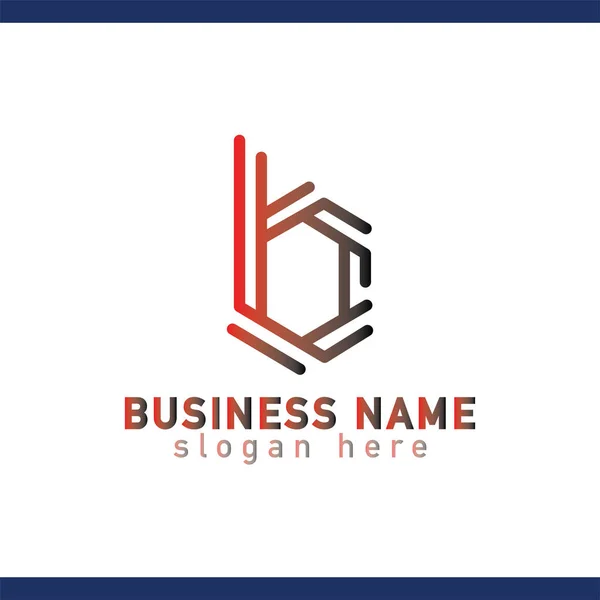 Briefsjabloon Logo Pictogram Vector — Stockvector