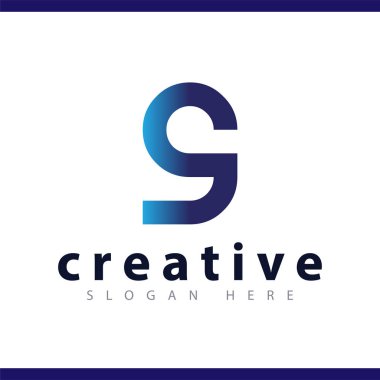 g ilk harf logo vektör şablonu