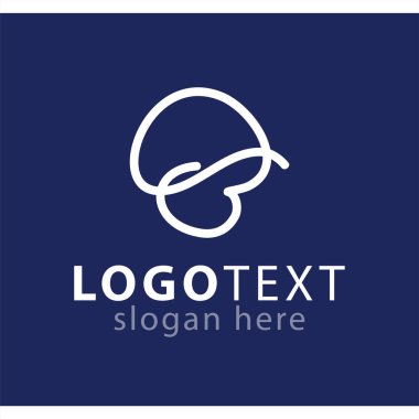 B başlangıç harfi logo vektör şablonu