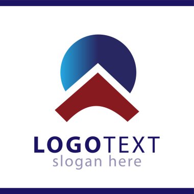 Soyut dağ logo vektör şablonu