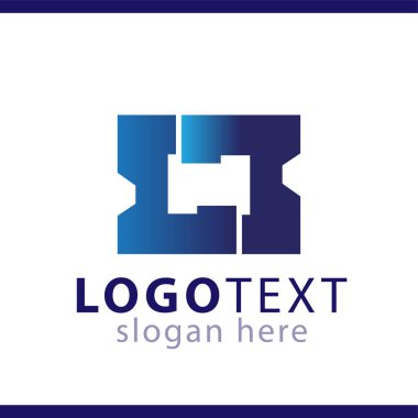 lb ilk harf logo vektör şablonu