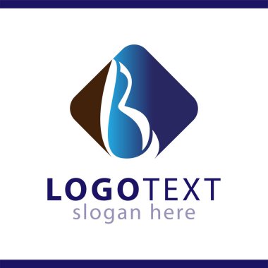 lb ilk harf logo vektör şablonu