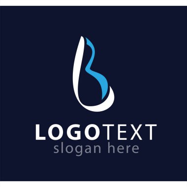 lb ilk harf logo vektör şablonu