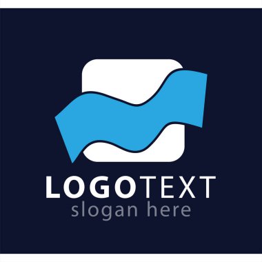 m soyut ilk harf logo vektör şablonu