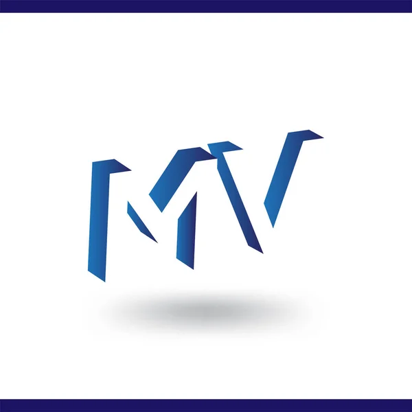Letra Inicial Com Espaço Negativo Logotipo Ícone Vetor Modelo — Vetor de Stock