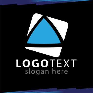 Çadır üçgen kare logo vektör