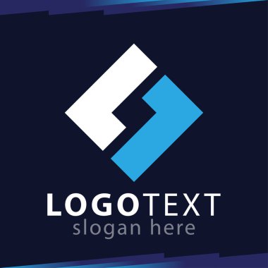 L harfi Meydanı Logo vektör şablonu