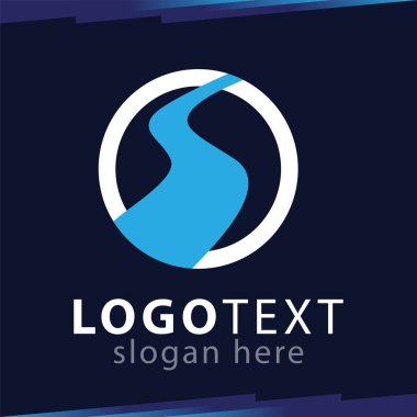 Yol soyut Logo şablonu