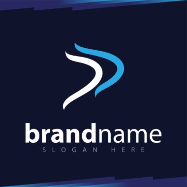 DD ilk mektup Logo vektör şablonu