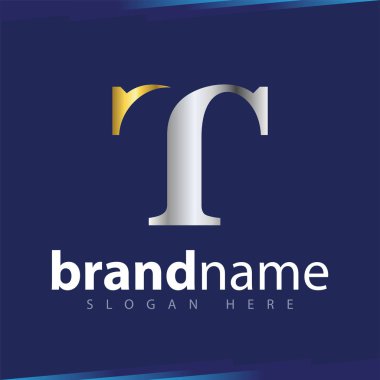 T soyut mektup Logo şablonu