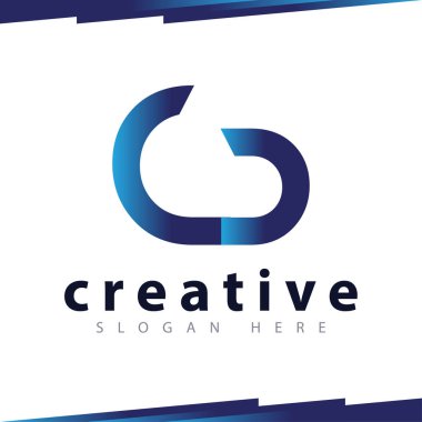 c d ilk mektup Logo vektör şablonu