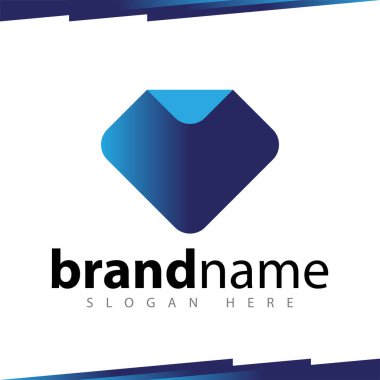 Elmas soyut Logo şablonu