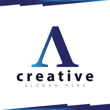 Bir harf logo şablonu