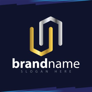 BM ilk harf Logo vektör şablonu