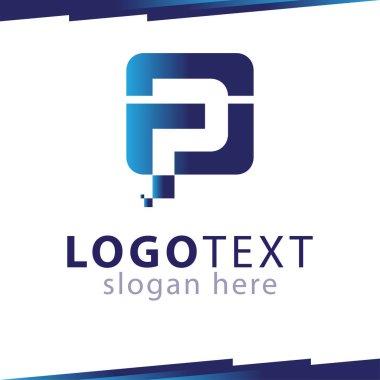 F P D ilk harf Logo vektör şablonu