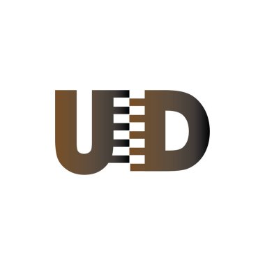 Zip Logo Vektörlü Ud İlk Harfi