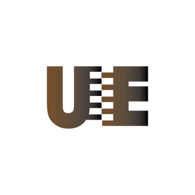 Zip Logo Vektörlü Ue İlk Harfi