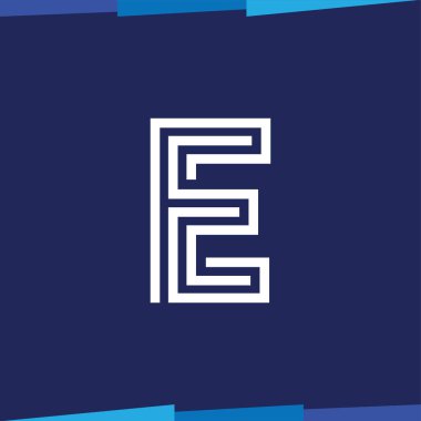 Letter Line logo vektör şablonu