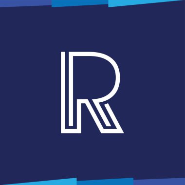 Letter Line logo vektör şablonu