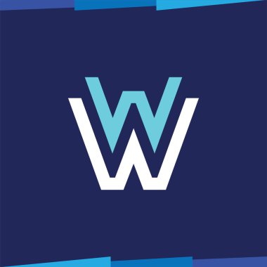 Ww İlk Harf Satırı Logo Vektörü