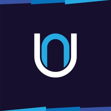 Un İlk Harf Logo Simge Vektör şablonu