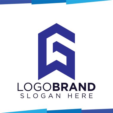 G harfi Logo simge vektör şablonu