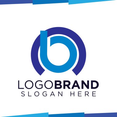 Ab İlk Harf Logo Simge Vektör şablonu