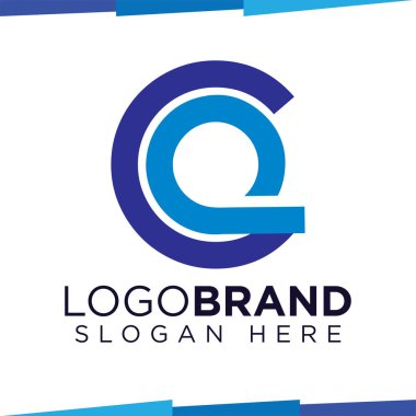 Ce İlk Harf Logo Simge Vektör şablonu