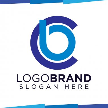 Cb İlk Harf Logo Simge Vektör şablonu