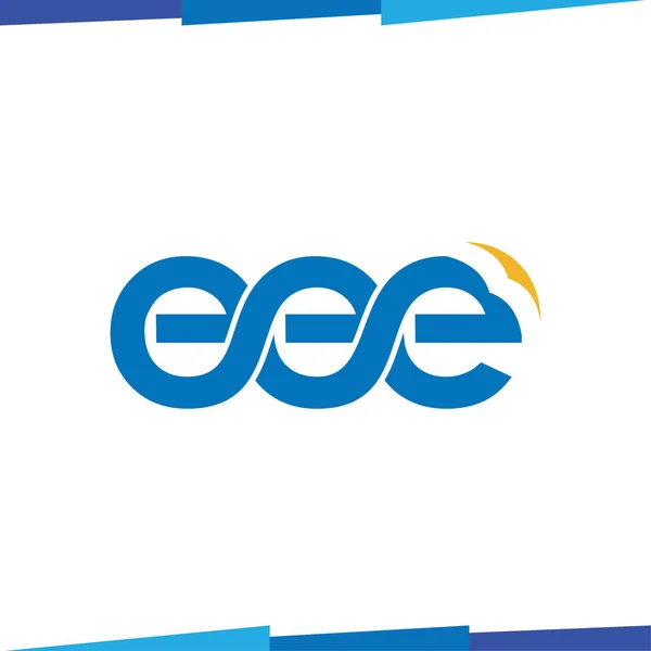Eee Anfangsbuchstaben Logo Symbol Vektorvorlage — Stockvektor