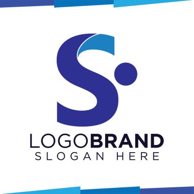 S Letter People logo vektör şablonu