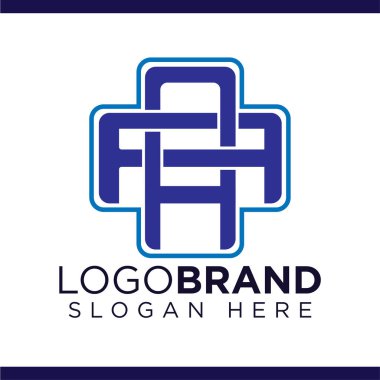 Cross tıbbi Logo vektörü ile Aa İlk Mektup