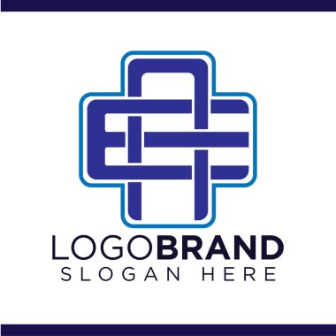 Cross tıbbi Logo vektörü ile Ae İlk Mektup