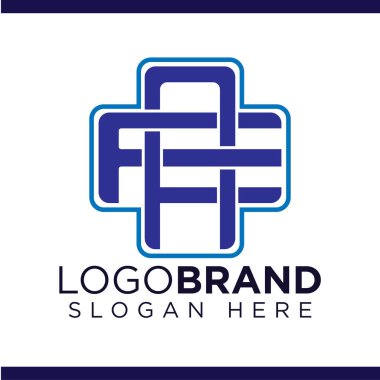 Çapraz tıbbi Logo vektörü ile Af İlk Mektup