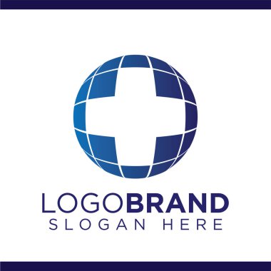 Medical Globe Logo Vektör şablonu