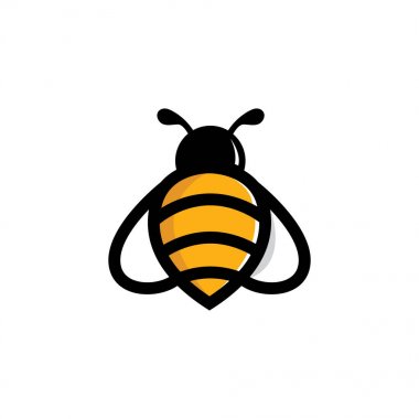 Arı Hayvan Logo Vektör Şablonu