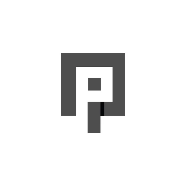 PI första bokstaven logo vektor — Stock vektor