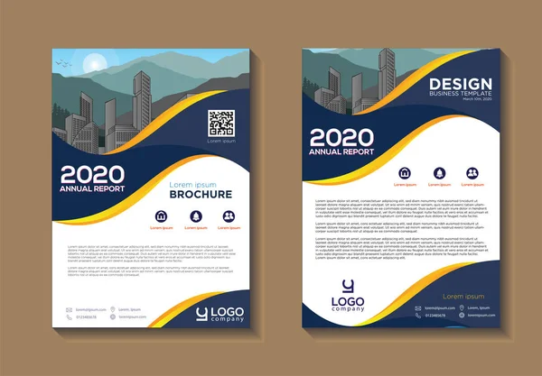 Brochure ontwerp, cover moderne lay-out, jaarverslag, poster, flyer in A4 met kleurrijke vector sjabloon Vectorbeelden