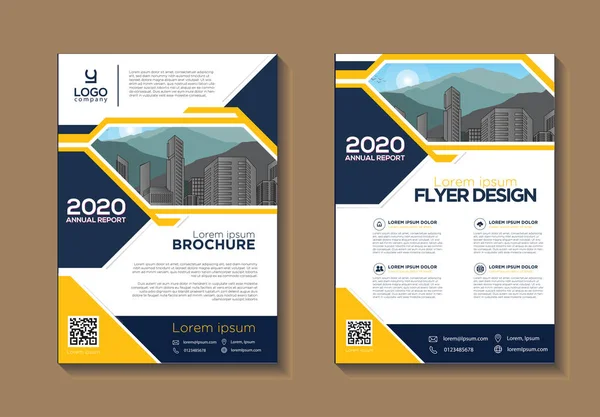 Brochure ontwerp, cover moderne lay-out, jaarverslag, poster, flyer in A4 met kleurrijke vector sjabloon Rechtenvrije Stockillustraties