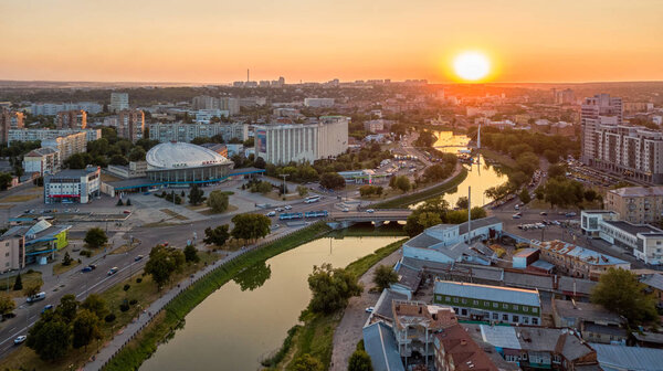 Харьковская Украина панорама города с высоты
