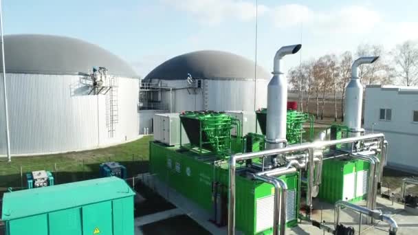 Bio instalacje do przetwarzania shtkhodov z pól w energię elektryczną — Wideo stockowe