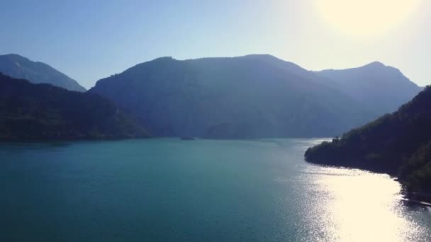 美しいトルコ緑キャニオン上空から撮影 — ストック動画
