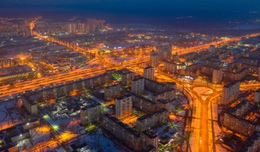 Sabah şehir escho fener ışıkları