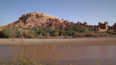 Kasbah AIT Ben Haddou Atlas Dağları'nda,