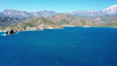 Türkiye Akdeniz Dağları 'ndan fotoğraf hava