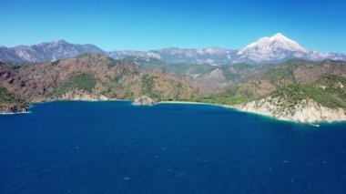 Türkiye Akdeniz Dağları 'ndan fotoğraf hava