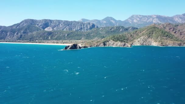 Turchia Montagne mediterranee foto dall'aria — Video Stock