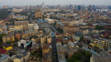 Kiev, Ukrayna - Mayıs, 2019: Kiev Ukrayna Bağımsızlık Anıtı. Ukrayna'nın tarihi manzaraları.